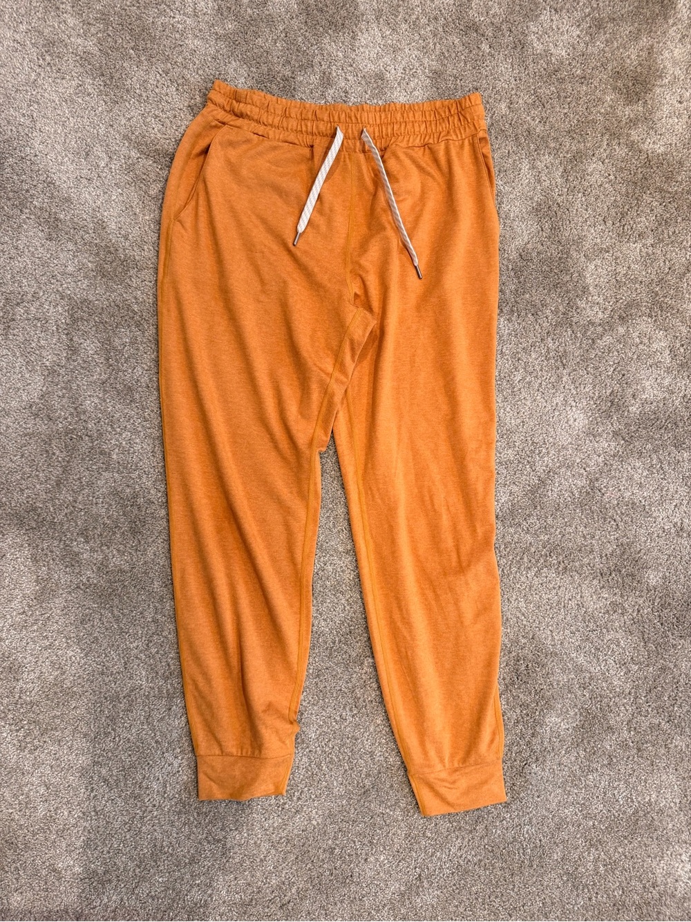 Vuori Women’s Mustard Heather Performance Joggers Drawstring Lounge Pant